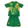 Officiële Voetbalshirt + Korte Broek Doelman Arsenal 2024-25 Groene - Kids